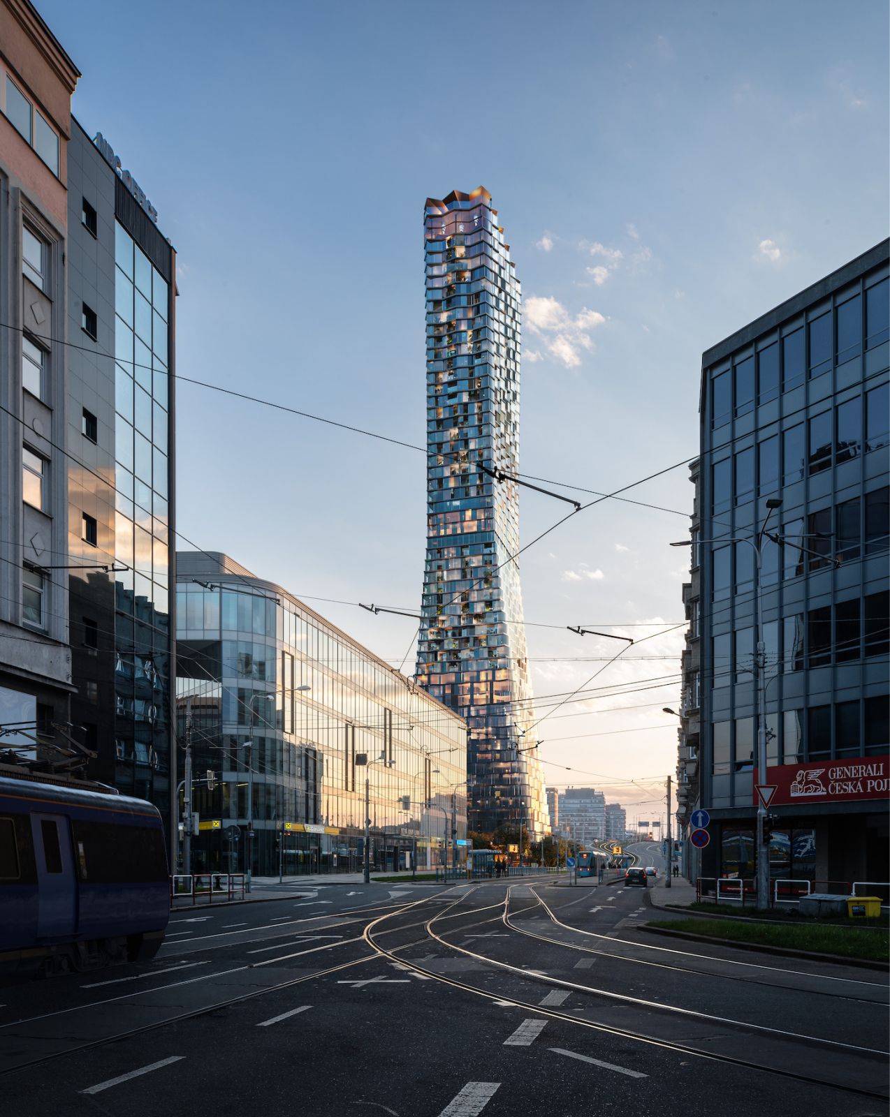 CHYBIK + KRISTOF mengungkap desain untuk Pencakar Langit Serbaguna di Pusat Kota Ostrava – aasarchitecture