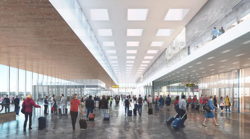 new terminal at Amsterdam Airport Schiphol