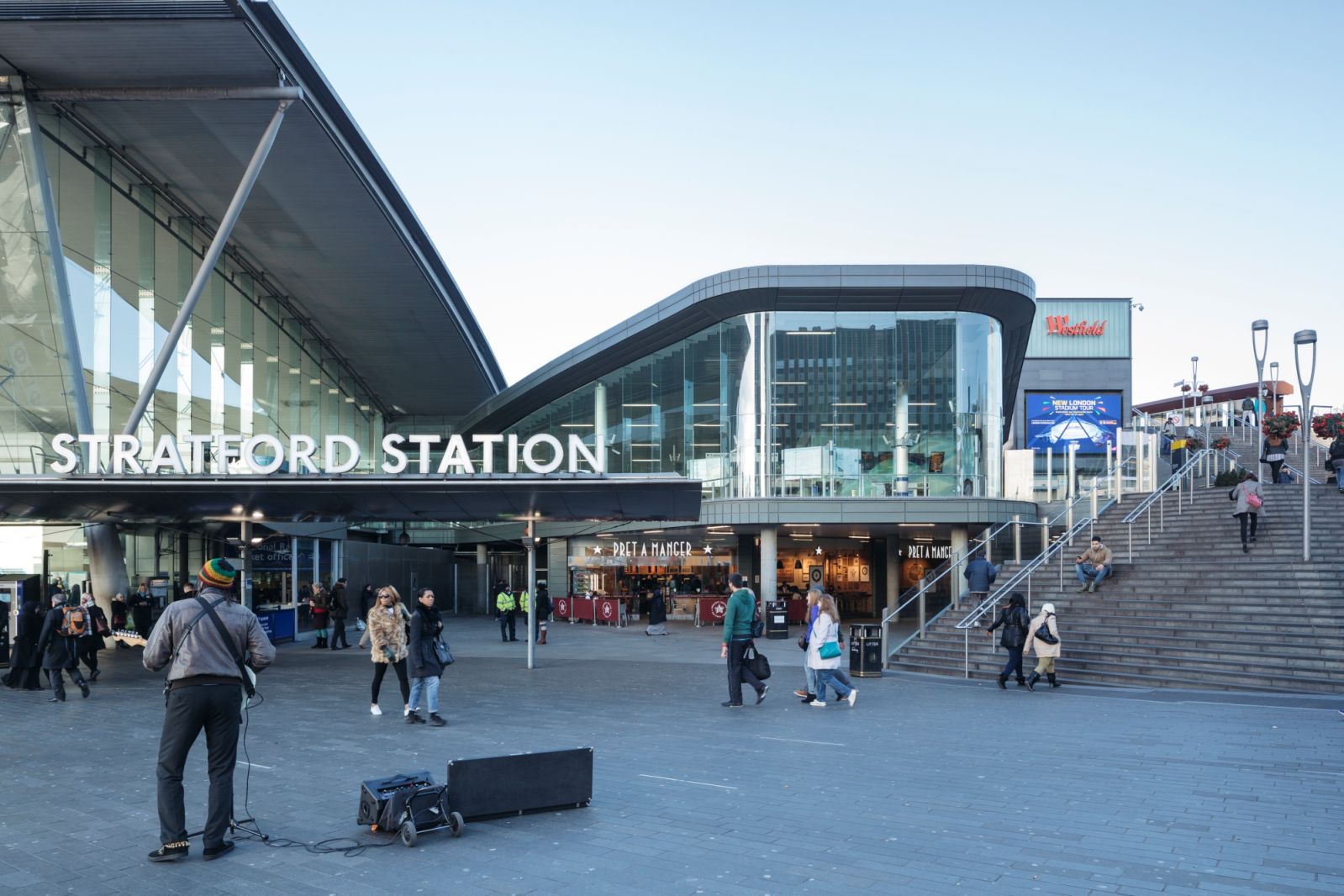 new entrance to Stratford Station