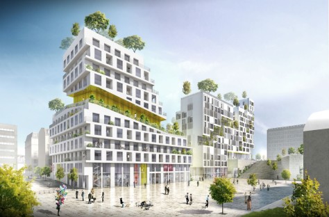 Housing block in Paris ZAC Rive Gauche