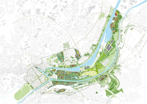 La Grande Mosaïque 600 hectare urban plan in Caen