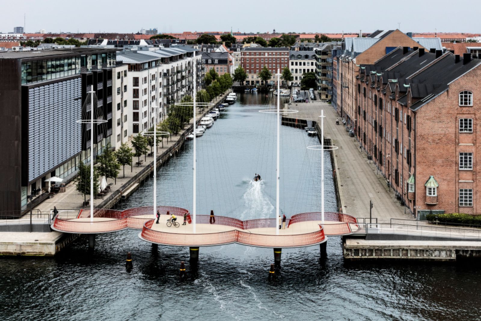 New bridge in Copenhagen harbour