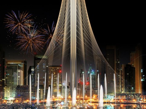 observation tower in Dubai Creek Harbor