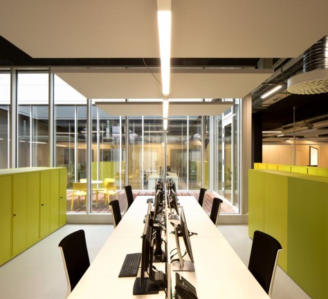 Transformation of a warehouse in offices