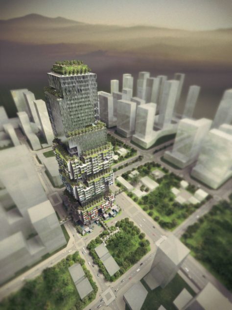 Vertical Stacked City in Shenzhen by WOHA | A As Architecture