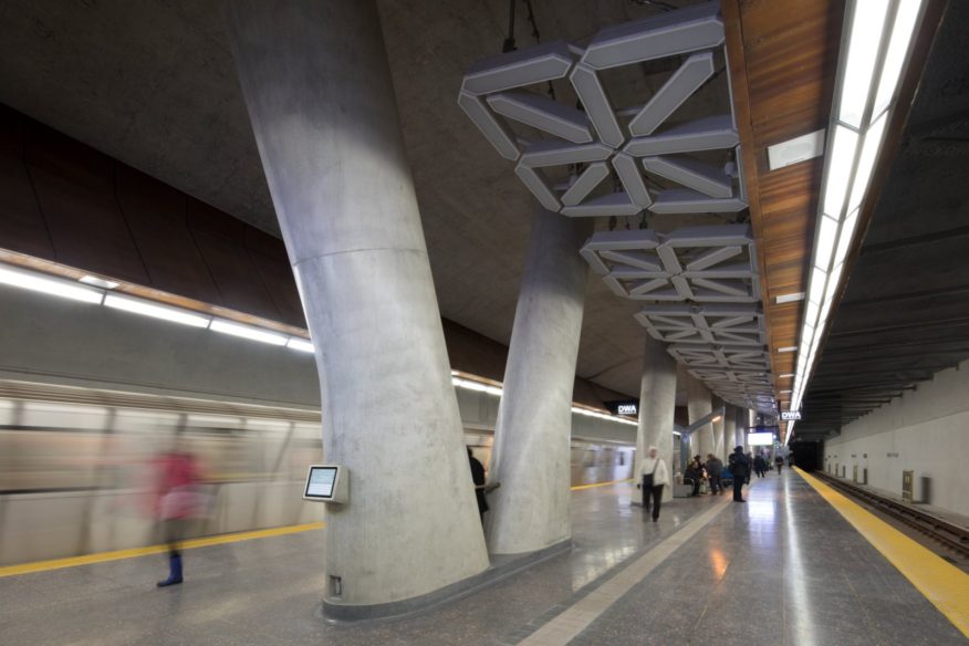 two metro stations in Toronto